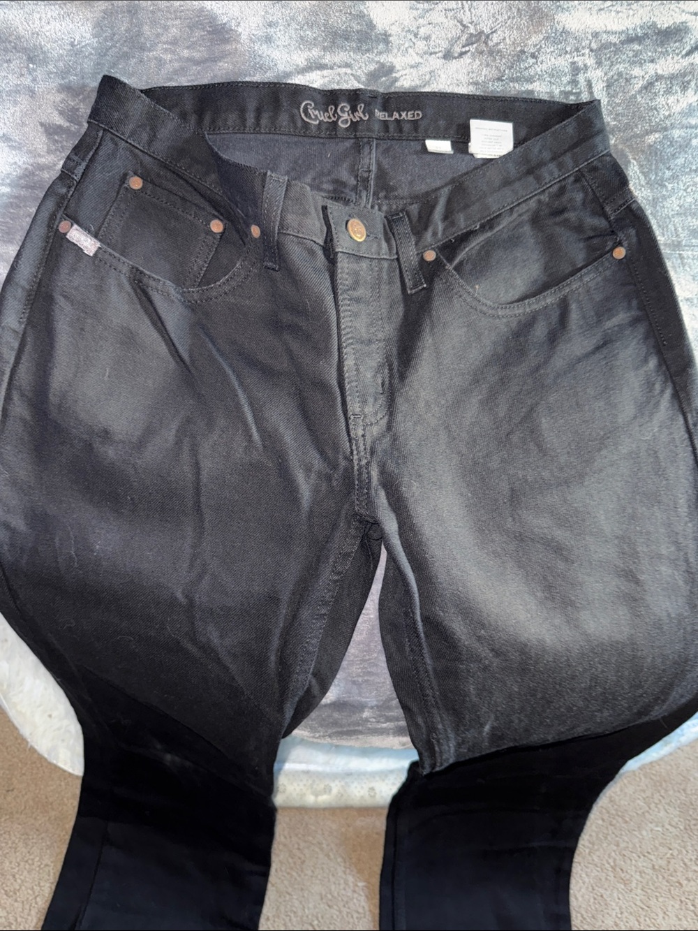 Cruel Girl boot leg Black Jeans